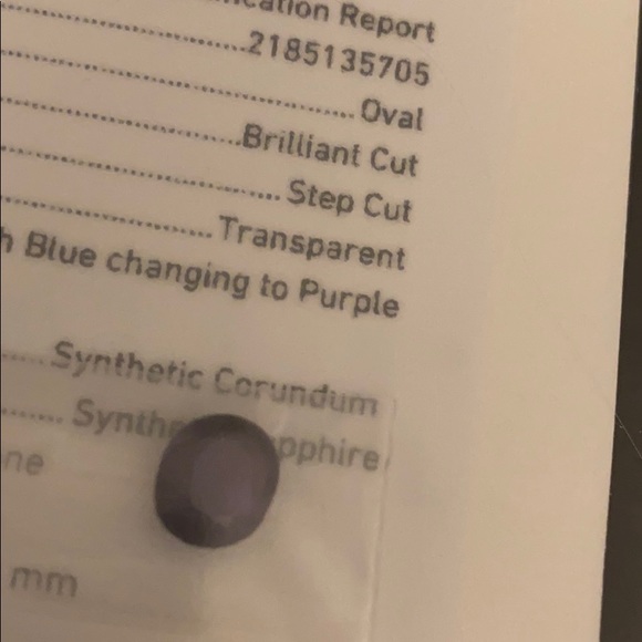 💎 Two GIA Oval Synthetic Sapphires – Certified & Stunning - Picture 4 of 5